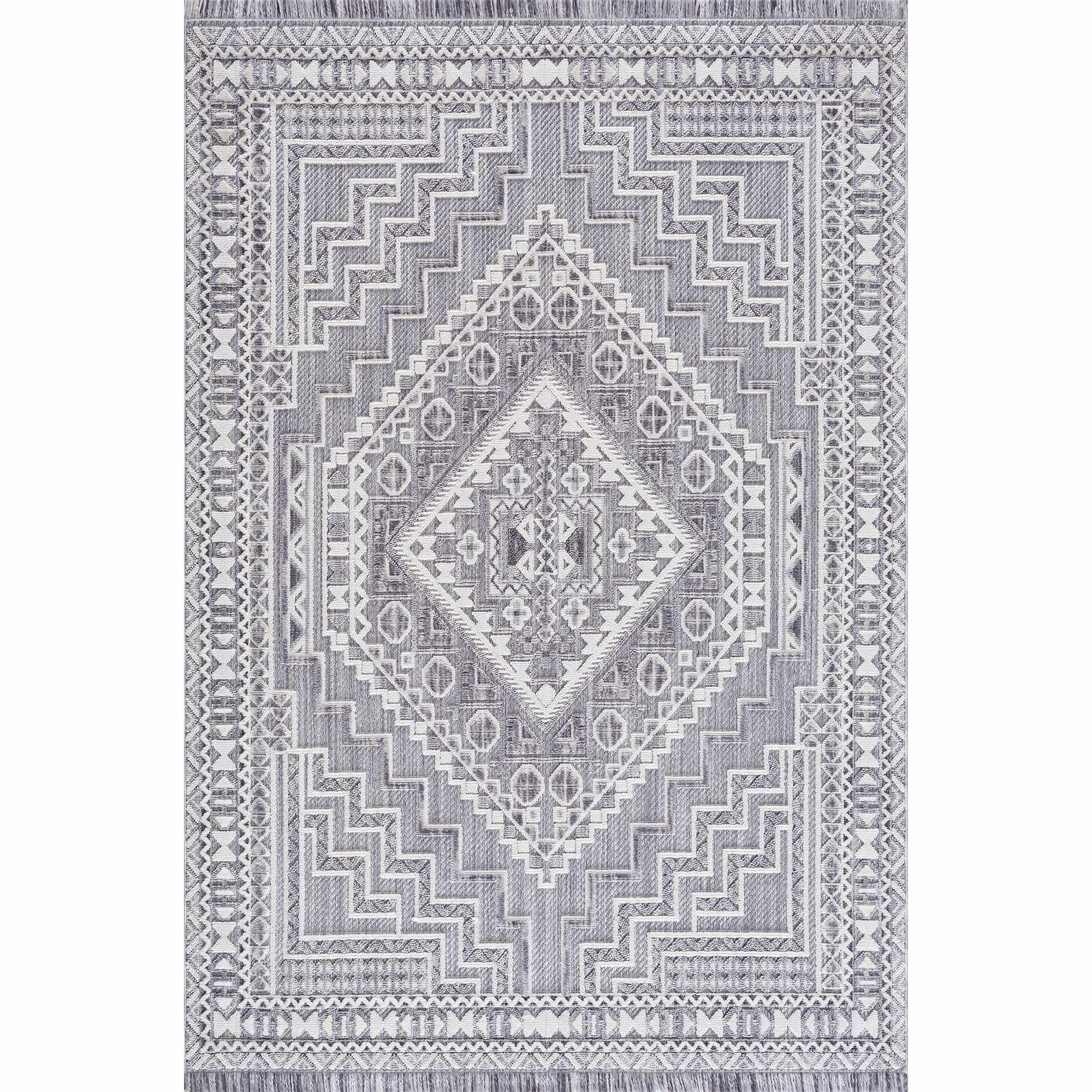 Alya Charcoal Textured Area Rug - House Of Avana