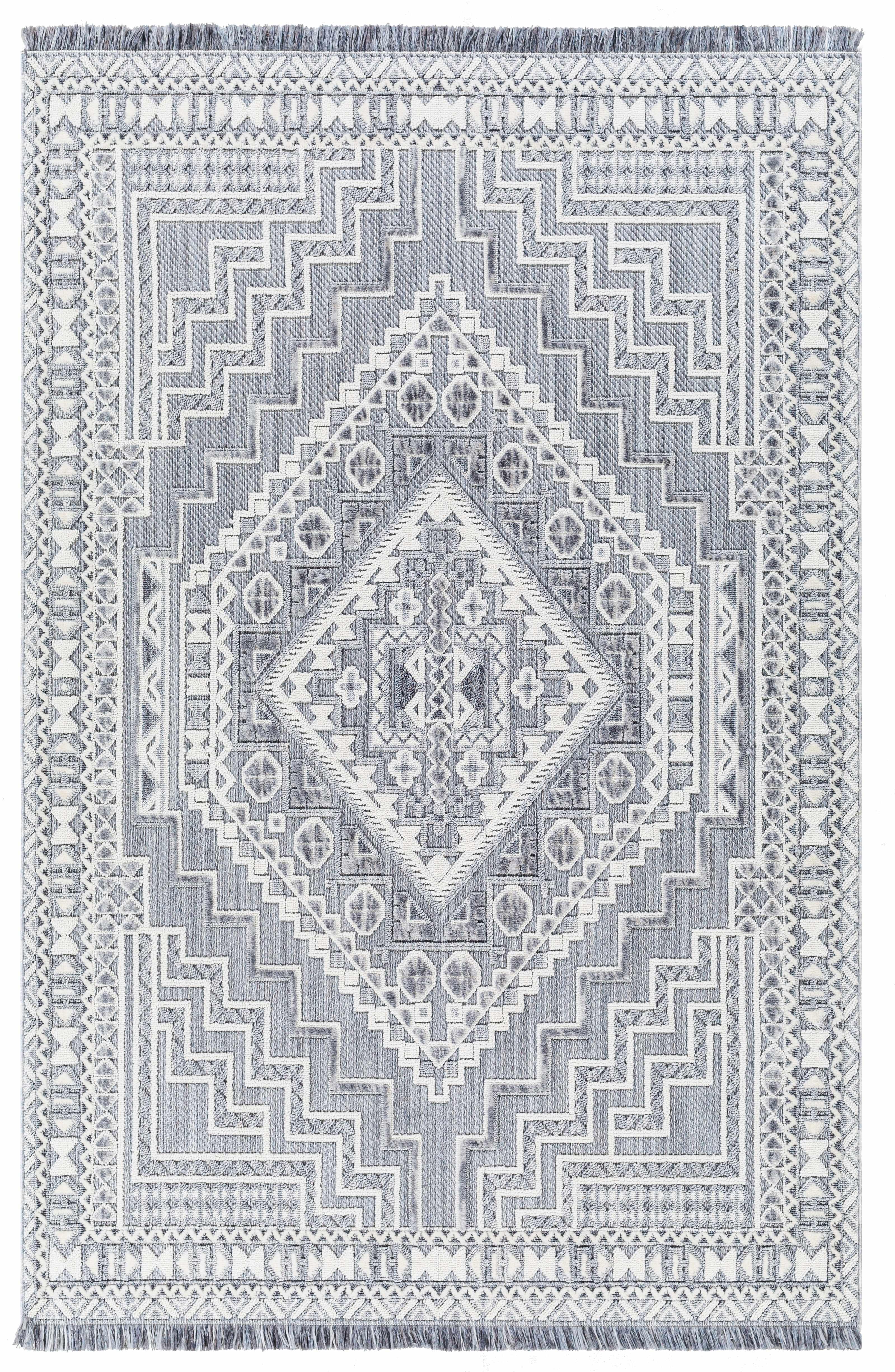 Alya Charcoal Textured Area Rug - House Of Avana