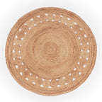 Boho Rug Kaia Hand-made with Natural Colors & Jute Fibers - House Of Avana