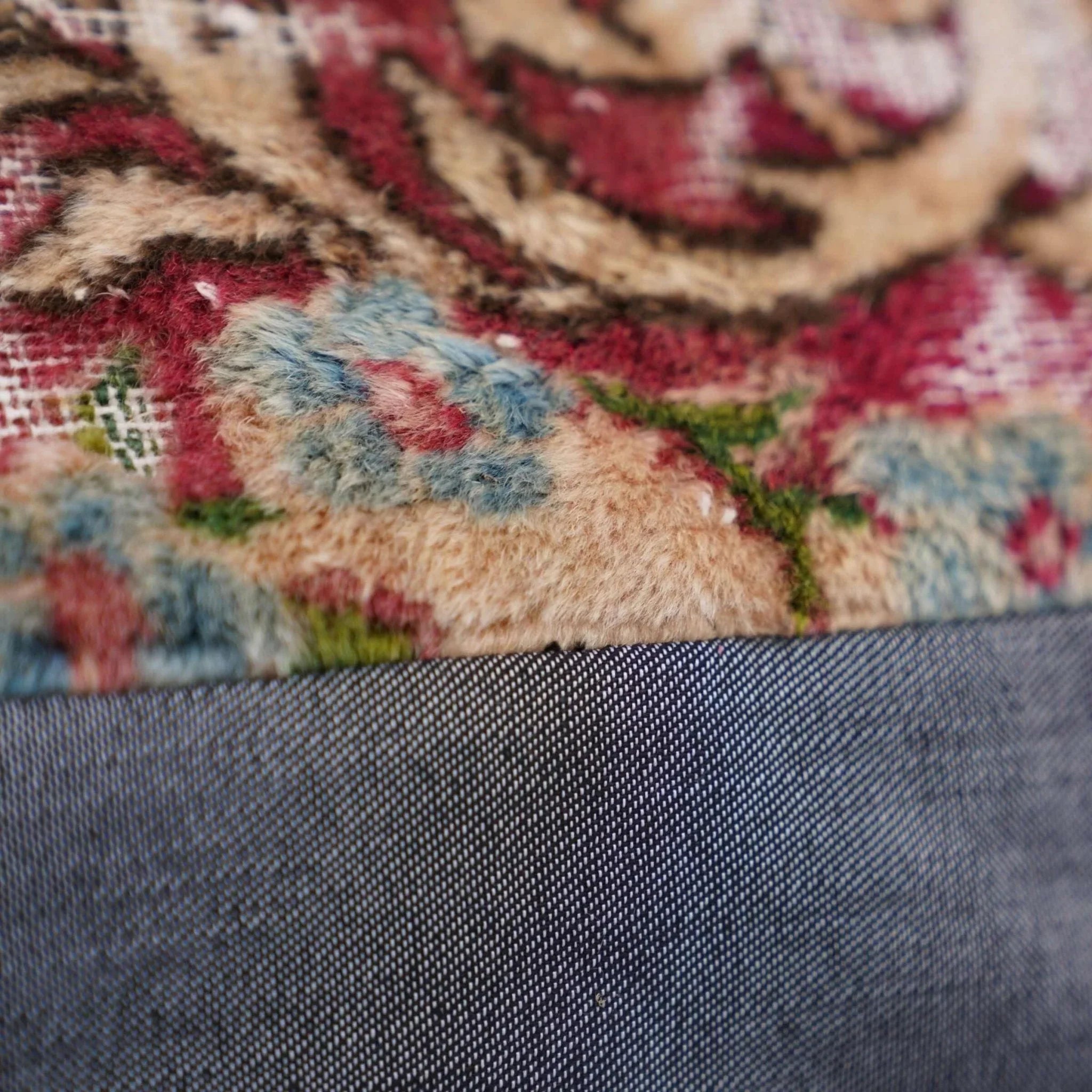 Canvello Antique Rug Organic Wool Pillow - 16"x24", lifestyle image - House Of Avana