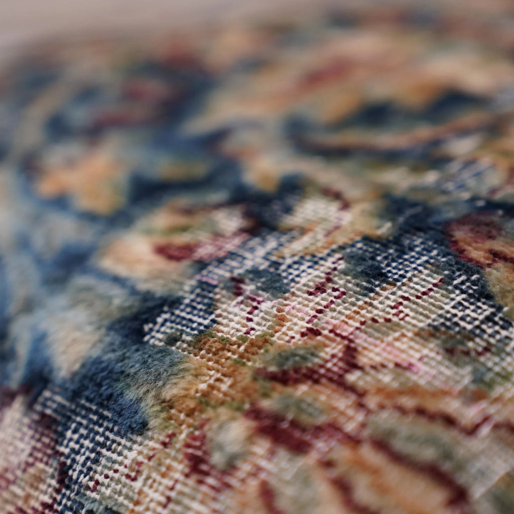 Canvello Kerman Rug Silkroad Throw Pillows - 18"x18", top view - House Of Avana