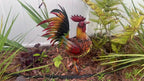 [Rustic Metal Garden Stake] Rustic 1pc Metal Garden Stake - Farmhouse Style Chicken Ornament Sculpture for Lawn, Garden, Yard, Farm, Outdoor Decor, Housewarming Gift, Home Decoration House Of Avana
