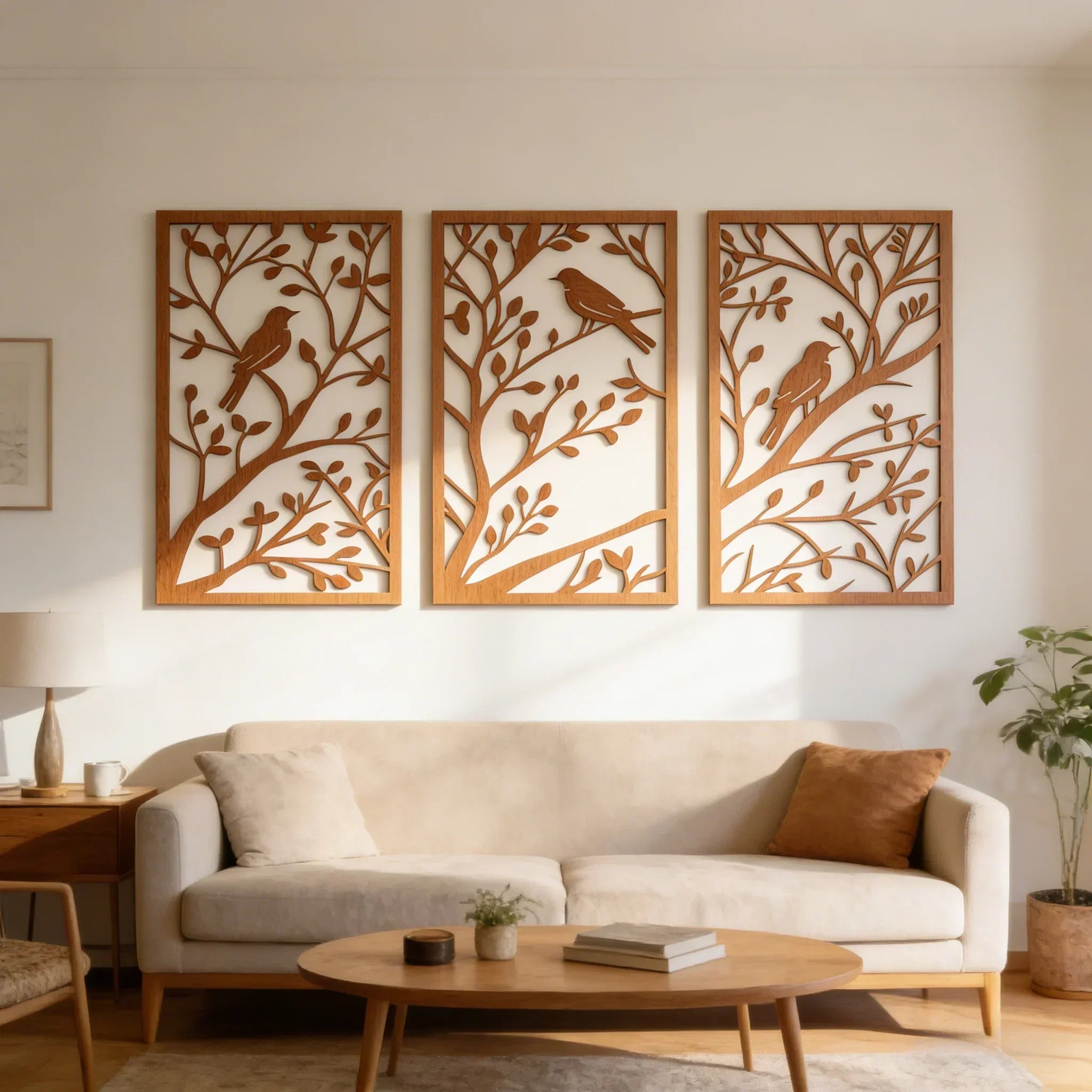 Wall Art - Rustic Wood Branch, front view - House Of Avana