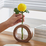 Modern Farmhouse Table Decor & Wood Vase