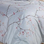 Sakura 100% Cotton Embroidered Duvet Cover Set Mélange Home