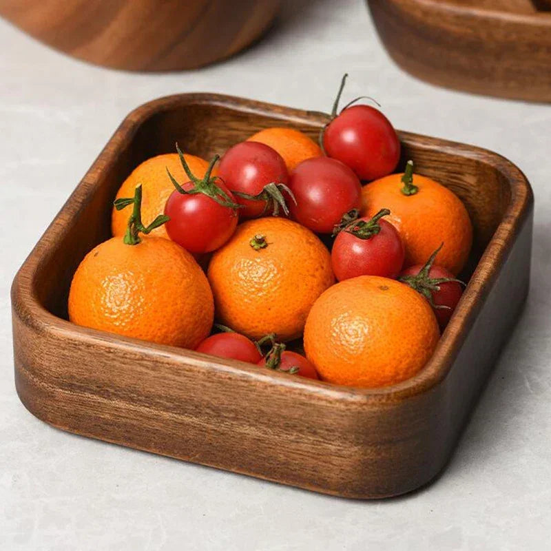 Japanese Style Solid Wood Tray Boat-shaped Walnut Wood Salad Bowl Dessert Snacks Fruit Sushi Plates Hotel Restaurant Kitchen - House Of Avana