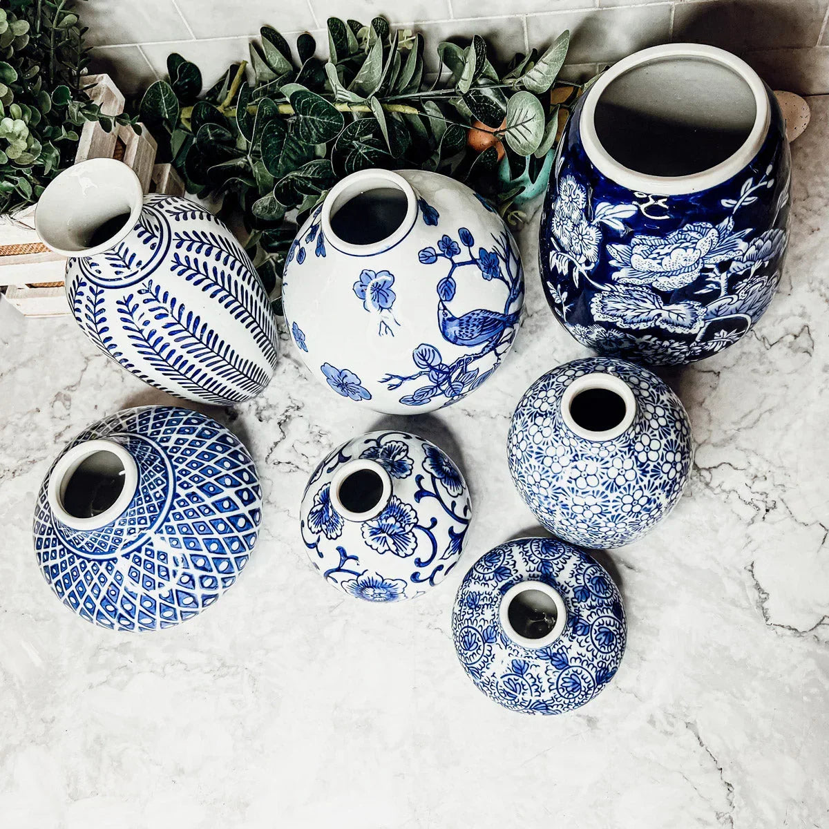 Samira Blue Vases Gia Roma