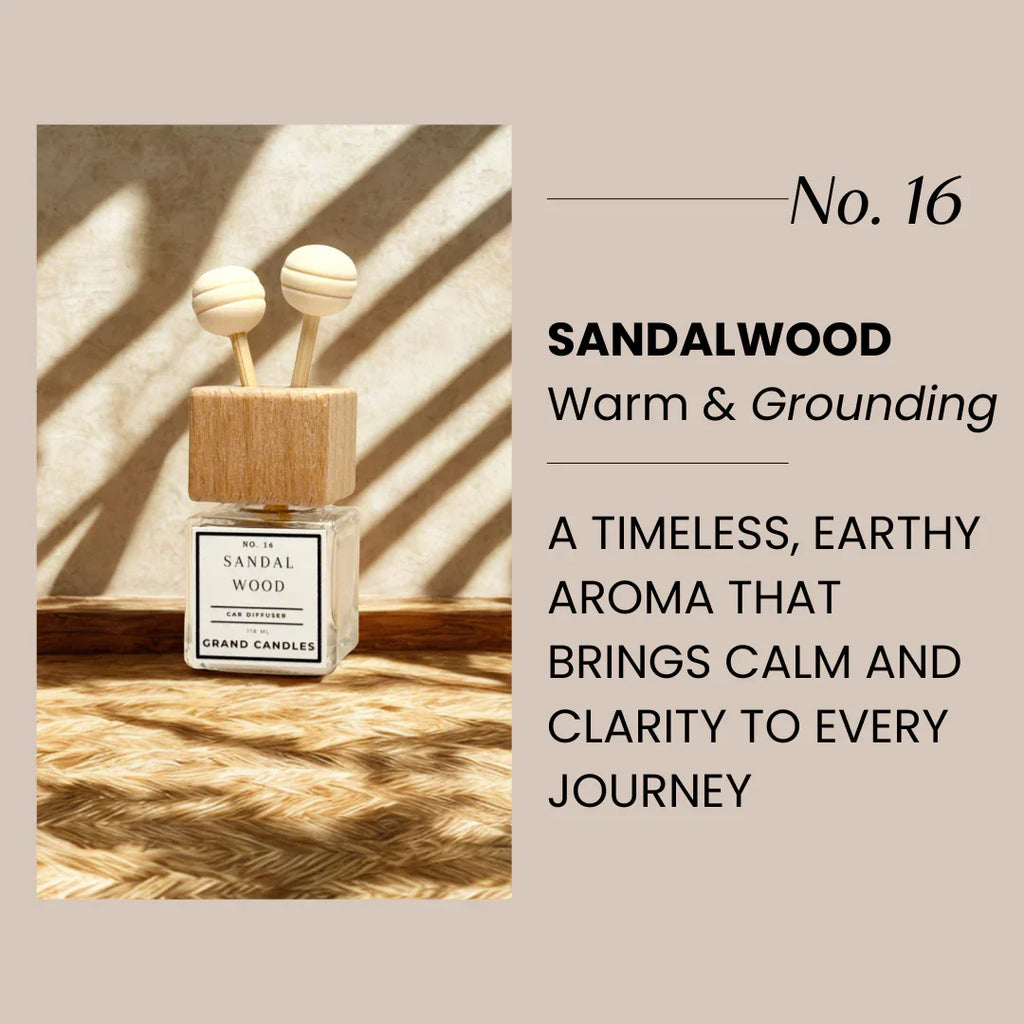 Sandalwood Car Diffuser Grand Candles LLC