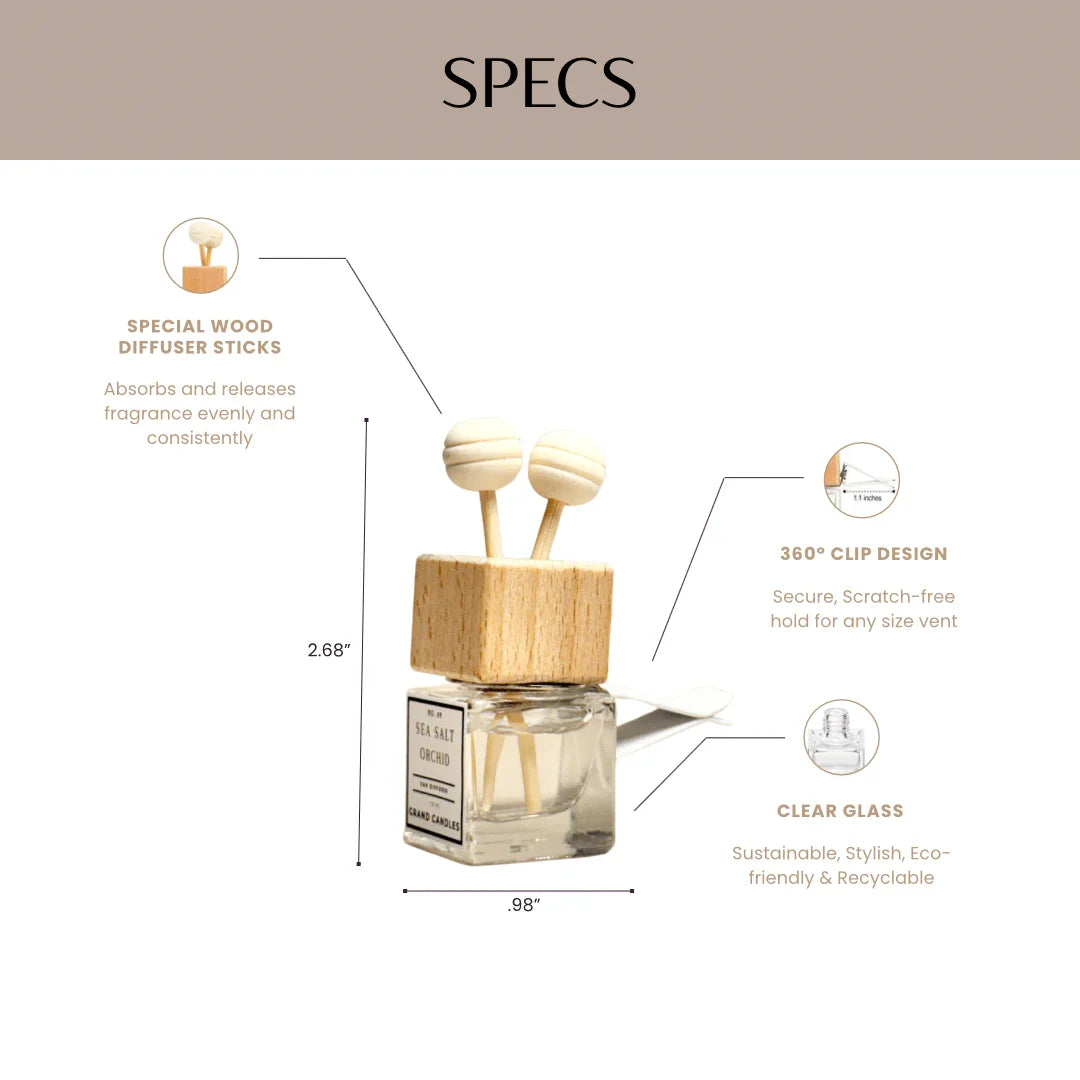 Sandalwood Car Diffuser Grand Candles LLC