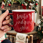 Santa is Judging Mug