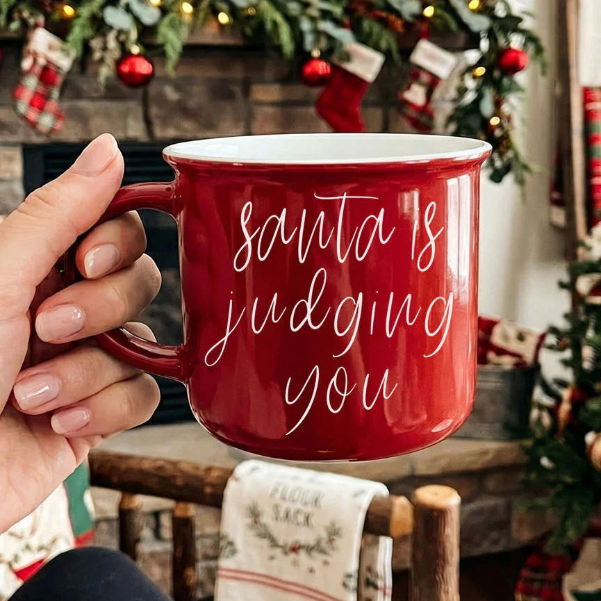 Santa is Judging Mug