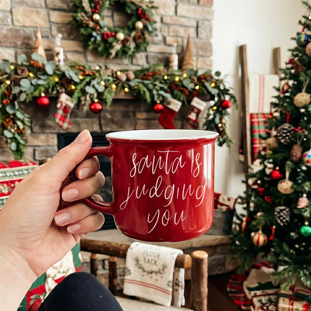 Santa is Judging Mug