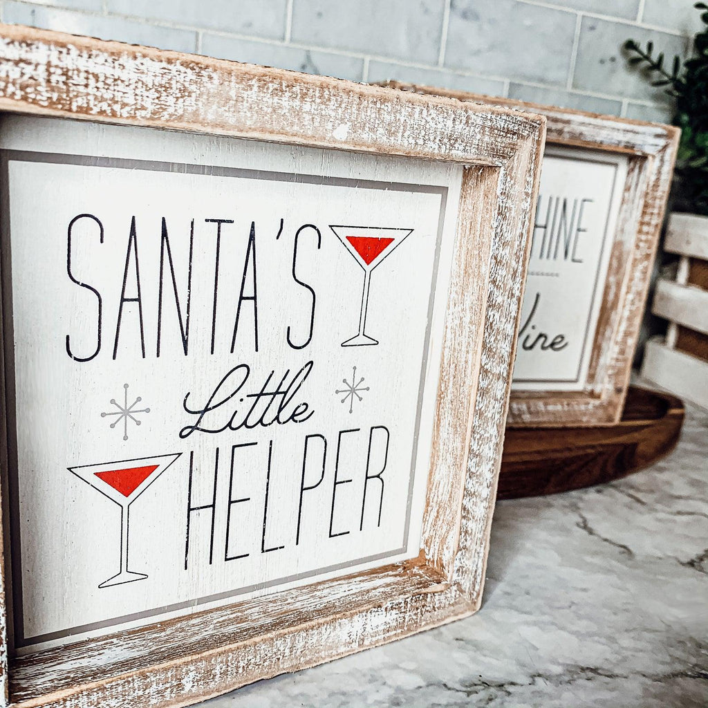 Santa's Helper Sign Gia Roma