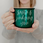 Santa is Judging Mug Gia Roma