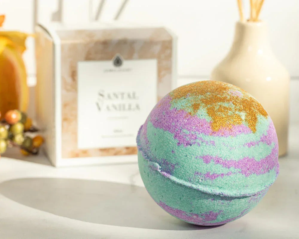 Santal Vanilla 10oz Jewelry Bath Bomb JewelScent