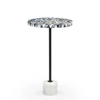Sao Tome martini table with bone inlay