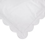 Scallop Frame Embroidered Cotton Percale Duvet Set Mélange Home
