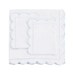 Scallop Frame Embroidered Cotton Percale Duvet Set Mélange Home
