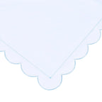 Scallop Frame Embroidered Cotton Percale Duvet Set Mélange Home