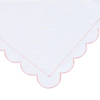 Scallop Frame Embroidered Cotton Percale Duvet Set Mélange Home