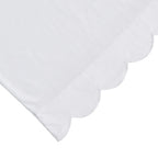 Scallop Frame Embroidered Cotton Percale Pillowcase Pair Mélange Home