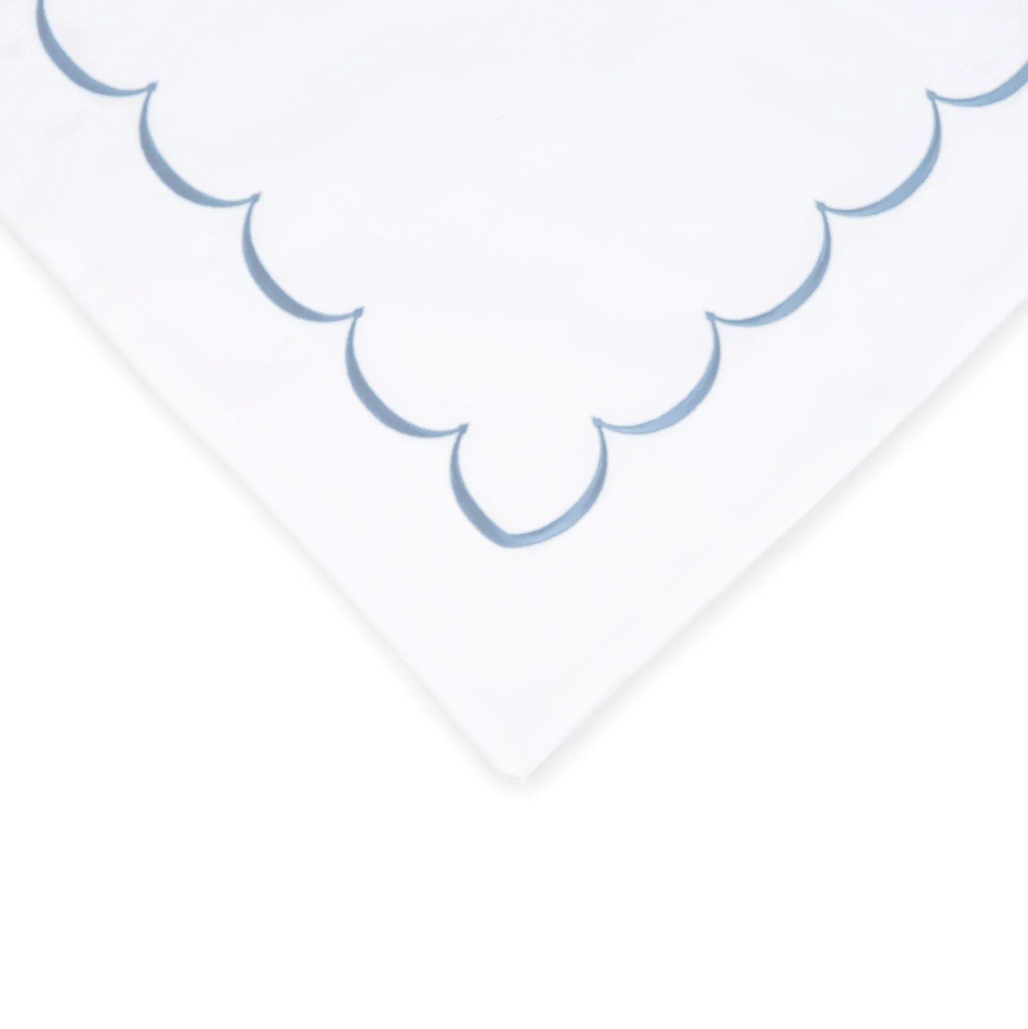 600 Thread Count Scallop Embroidered Duvet Set Mélange Home