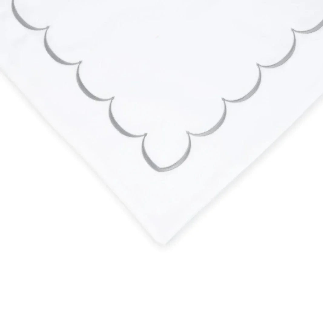 600 Thread Count Scallop Embroidered Duvet Set Mélange Home