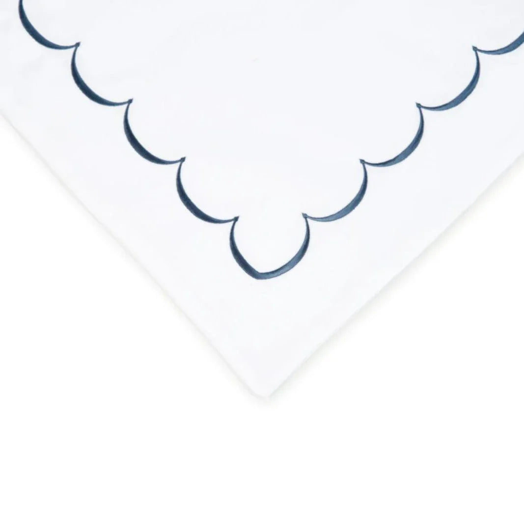 600 Thread Count Scallop Embroidered Duvet Set Mélange Home