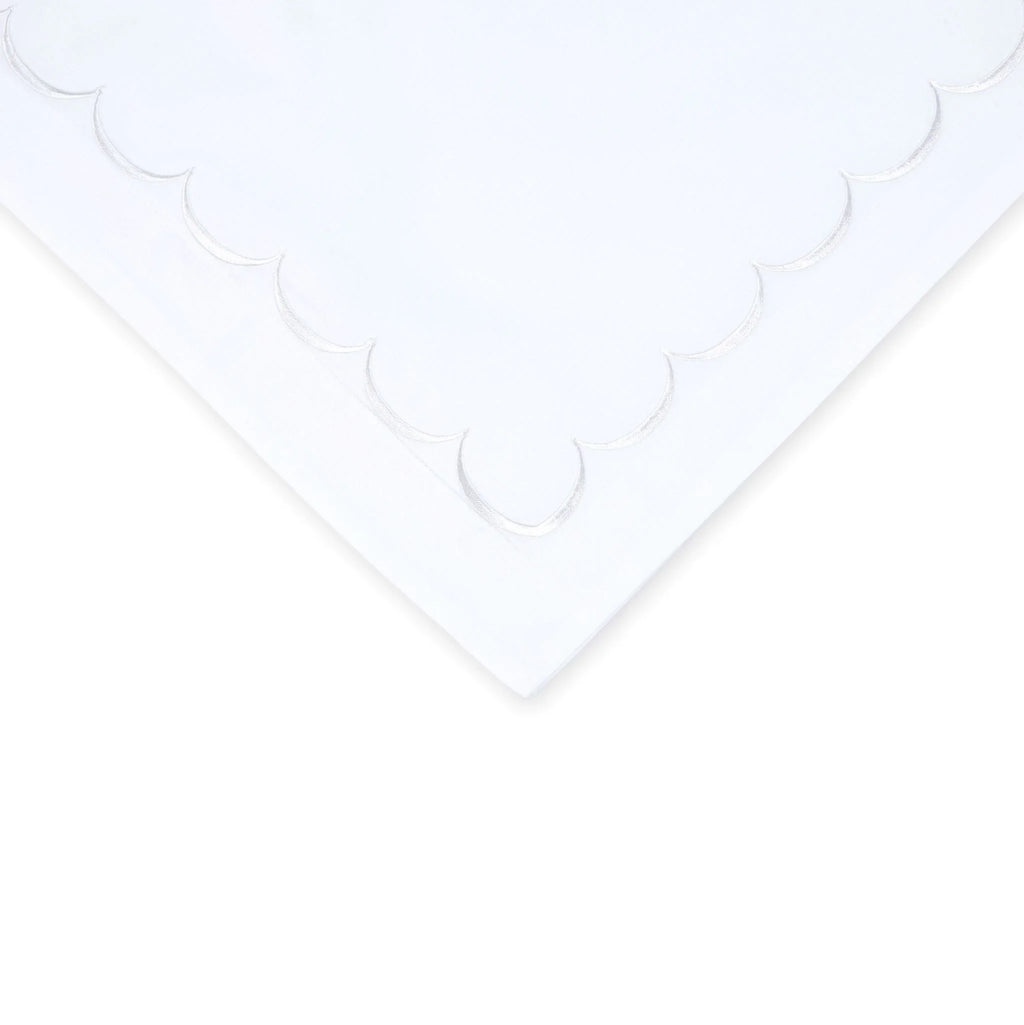 600 Thread Count Scallop Embroidered Duvet Set Mélange Home