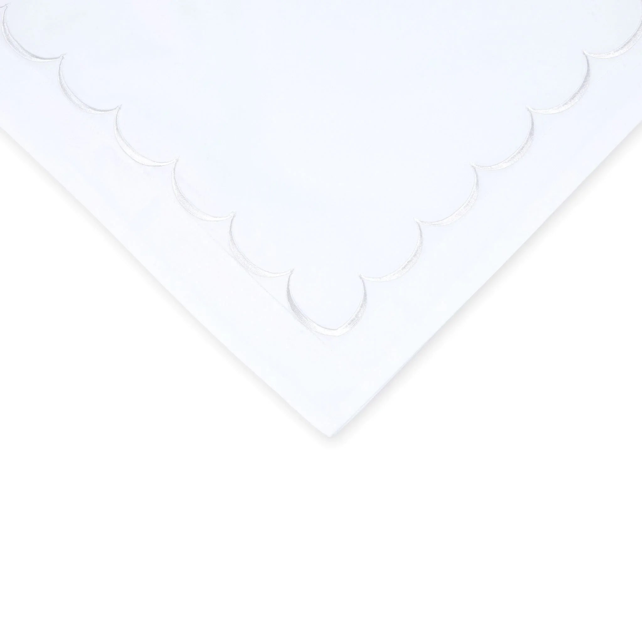 600 Thread Count Scallop Embroidered Duvet Set Mélange Home