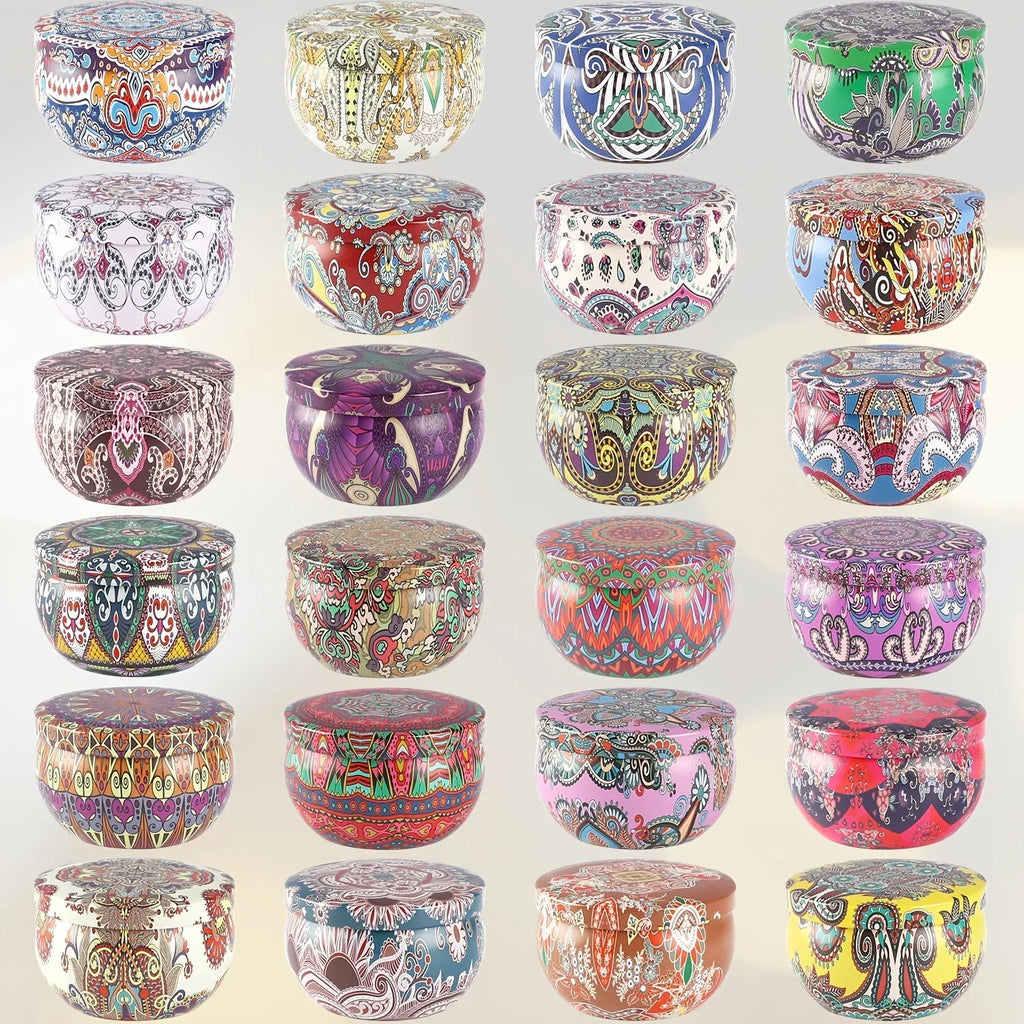 1 Box of S, 6.1*3.81cm[2.4*1.5 Inches]2.5oz *24 Scented Candles, High-quality Soy Wax, Lavender Scent,... - House Of Avana