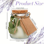 White scented soy wax candle, soothing ambiance - House of Avana