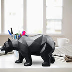 Sculpture Black Bear Statue Resin Home Decor Bears Statues Animal Nordic Figurine Decoration Home Decoration Accessories Modern - House Of Avana