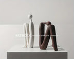 Ceramic Back - to - Back Matchman Sculpture - House Of Avana