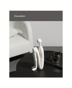 Ceramic Back - to - Back Matchman Sculpture - House Of Avana