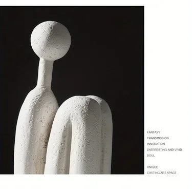 Ceramic Back - to - Back Matchman Sculpture - House Of Avana