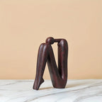 Ceramic Back - to - Back Matchman Sculpture - House Of Avana