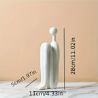 Ceramic Back - to - Back Matchman Sculpture - House Of Avana