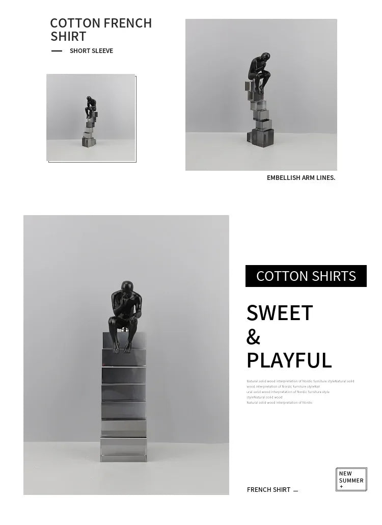 Crystal Figure - Transparent Ladder Desk Sculpture, angled view - House Of Avana