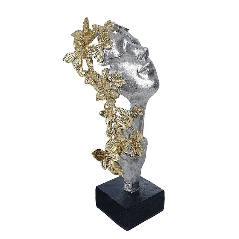 Decorative Sculpture Home Decor Mask Statue for Living Room Resin Ornaments for Home Decoration Table... - House Of Avana