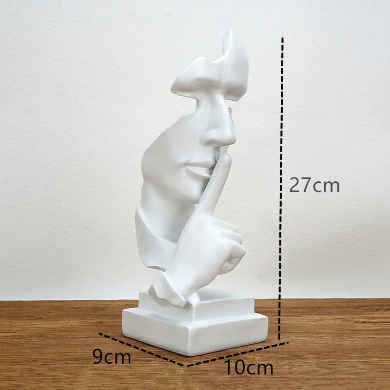 Decorative Sculpture Home Decor Mask Statue for Living Room Resin Ornaments for Home Decoration Table... - House Of Avana