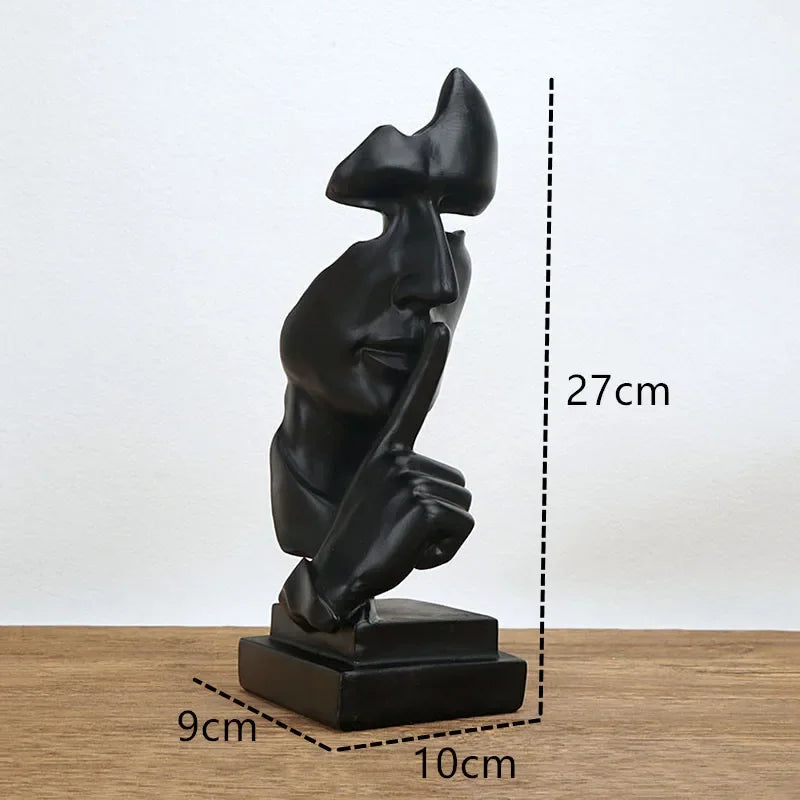 Decorative Sculpture Home Decor Mask Statue for Living Room Resin Ornaments for Home Decoration Table... - House Of Avana