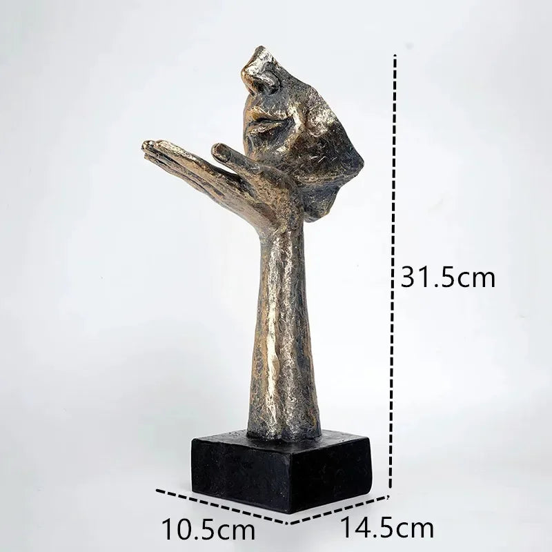 Decorative Sculpture Home Decor Mask Statue for Living Room Resin Ornaments for Home Decoration Table... - House Of Avana