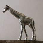 Vintage Style Giraffe Sculpture for Home Decor, side view - House Of Avana