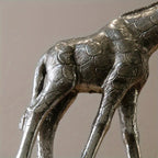 Vintage Style Giraffe Sculpture for Home Decor, top view - House Of Avana