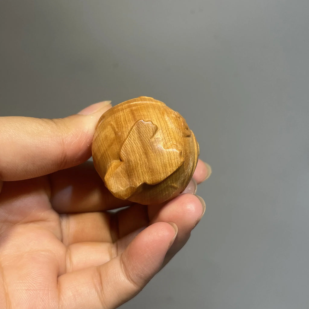 Adorable Mini Owl Sculpture - Handcrafted Wooden Art - Intricately Detailed Desktop Decor - Adds Charm... - House Of Avana