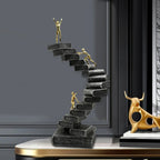 Ladder Sculpture Thinker Figurine for Bedroom Desktop Living Room, back view - House Of Avana