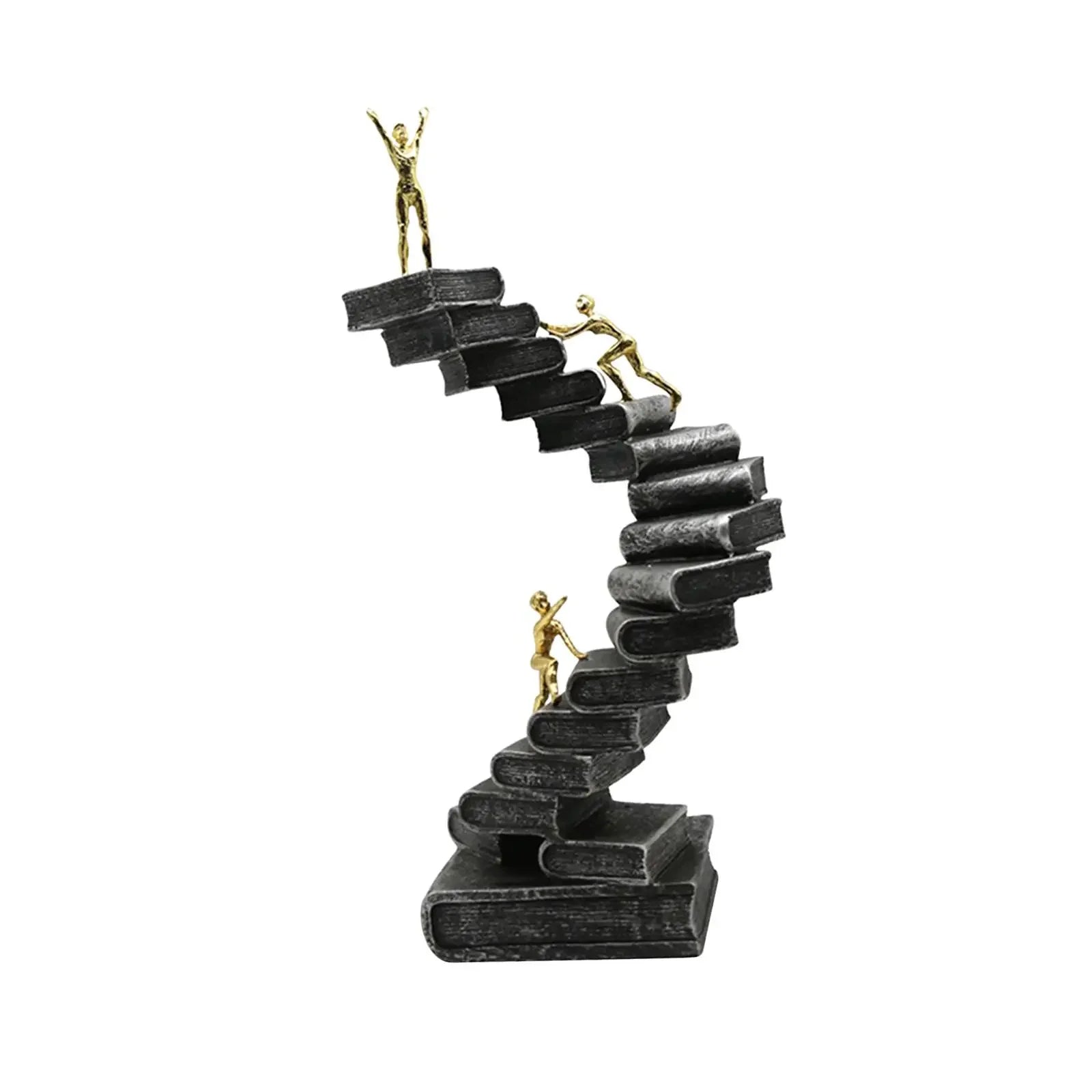Ladder Sculpture Thinker Figurine for Bedroom Desktop Living Room, lifestyle image - House Of Avana
