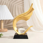 Elegant Classic Resin Sculpture, Luxurious Decorative Figurine for Living Room, Entryway, Office, and... - House Of Avana