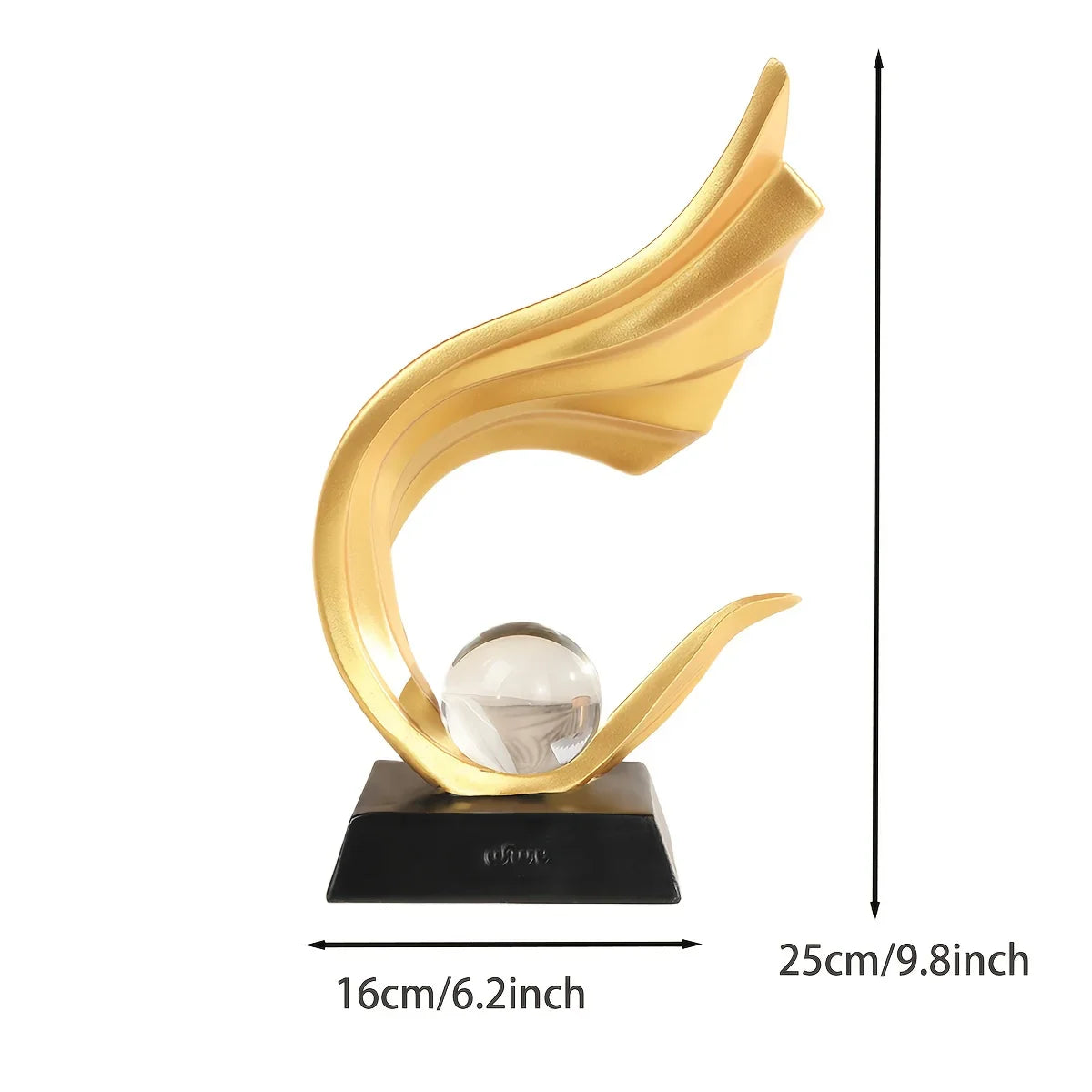 Elegant Classic Resin Sculpture, Luxurious Decorative Figurine for Living Room, Entryway, Office, and... - House Of Avana